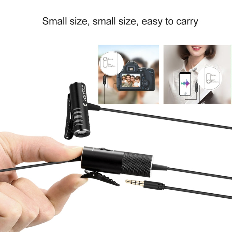 Yanmai R933S Professional Clip-On 3.5mm Plug Lavalier Omni-directional Broadcast Condenser Microphone, For Live Broadcast, Show, KTV, etc - Microphone by Yanmai | Online Shopping South Africa | PMC Jewellery | Buy Now Pay Later Mobicred