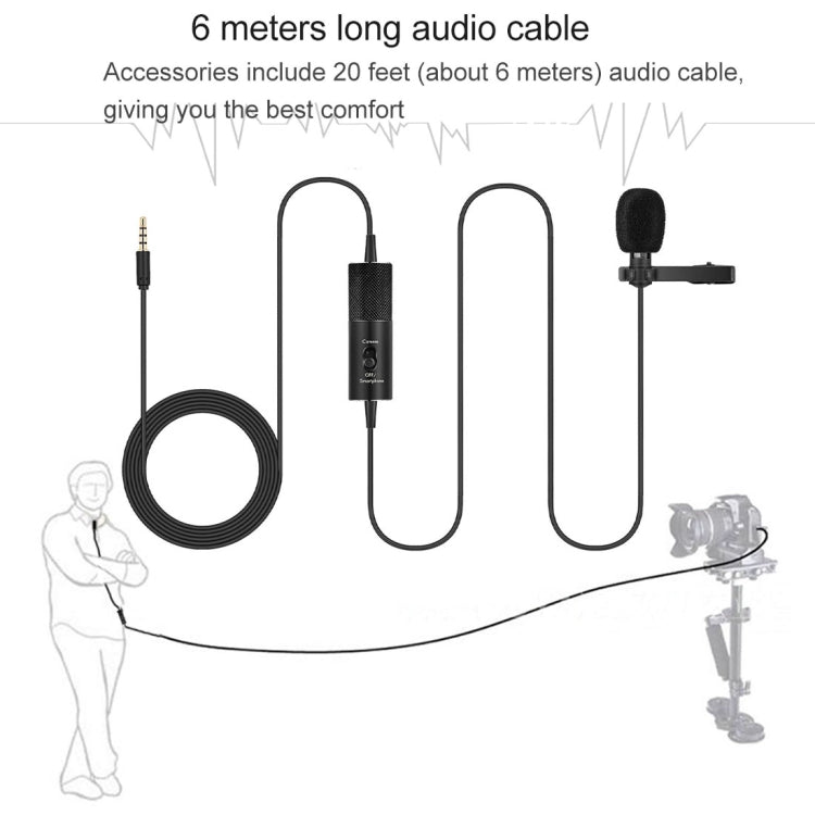 Yanmai R955S Professional Clip-on Lapel Mic Lavalier Omni-directional Condenser Microphone, For Live Broadcast, Show, KTV, etc - Microphone by Yanmai | Online Shopping South Africa | PMC Jewellery | Buy Now Pay Later Mobicred