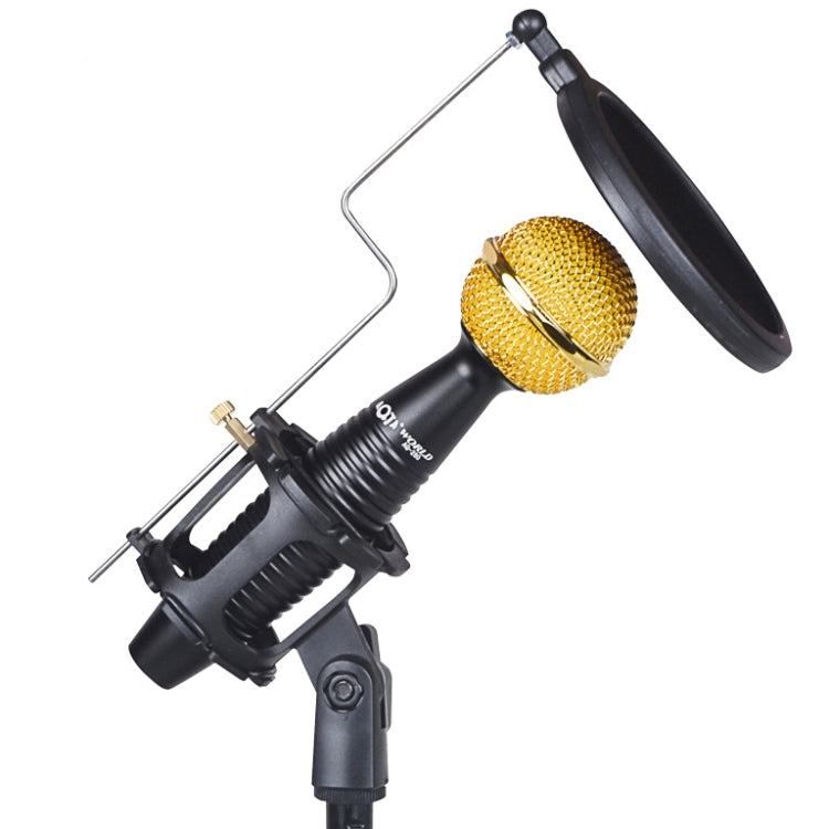 AQ-230 Zinc Alloy K Song Live Recording Noise Reduction Capacitor Microphone, with Shock Mount - Microphone by PMC Jewellery | Online Shopping South Africa | PMC Jewellery | Buy Now Pay Later Mobicred