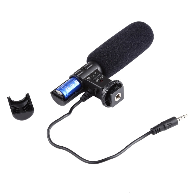 MIC-02 30-18000Hz Rate Sound Clear Stereo Microphone for Smartphone, Cable Length: 28cm - Microphone by PMC Jewellery | Online Shopping South Africa | PMC Jewellery | Buy Now Pay Later Mobicred