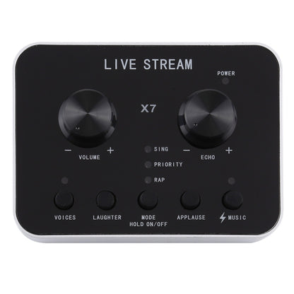 X7 Live Broadcast Audio USB Headset Microphone Webcast Entertainment Streamer Sound Card for Phone, Computer PC - USB Sound by PMC Jewellery | Online Shopping South Africa | PMC Jewellery | Buy Now Pay Later Mobicred