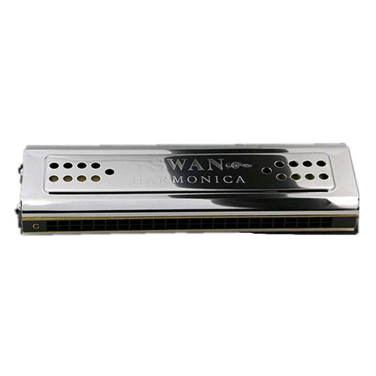 Swan SW24-12A 24-holes Double-sided Harmonica Beginner Polyphony Box Adult Children Beginners Performance - Wind Instruments Accessories by PMC Jewellery | Online Shopping South Africa | PMC Jewellery