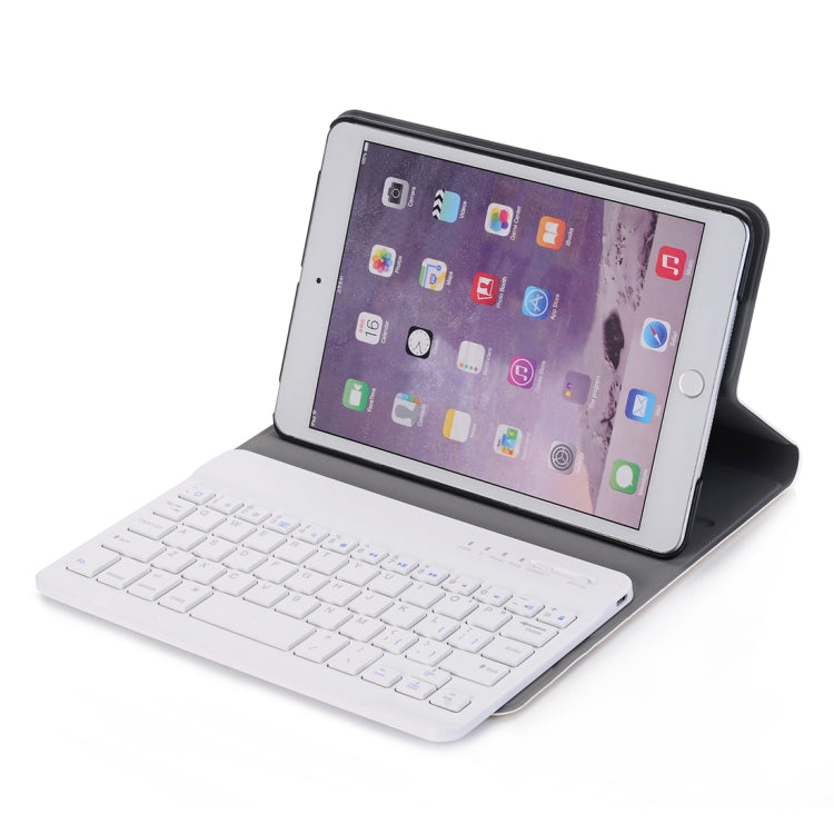 A03 for iPad mini 3 / 2 / 1 Universal Ultra-thin ABS Horizontal Flip Tablet Case + Bluetooth Keyboard(Gold) - For iPad mini by PMC Jewellery | Online Shopping South Africa | PMC Jewellery | Buy Now Pay Later Mobicred