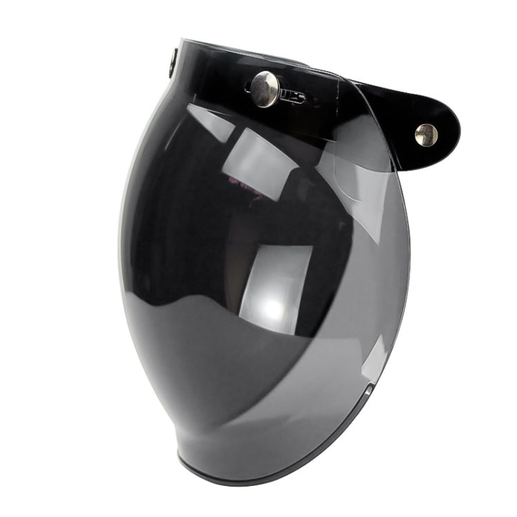 Soman Motorcycle Bubble Visor Open Face Helmet Visor Helmet Windshield Shield with Transparent Frame(Light Smoke) - Helmets by SOMAN | Online Shopping South Africa | PMC Jewellery | Buy Now Pay Later Mobicred