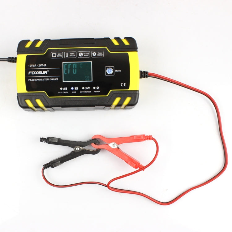 FOXSUR 12V-24V Car Motorcycle Truck Repair Battery Charger AGM Charger, US Plug - Battery Charger by FOXSUR | Online Shopping South Africa | PMC Jewellery | Buy Now Pay Later Mobicred