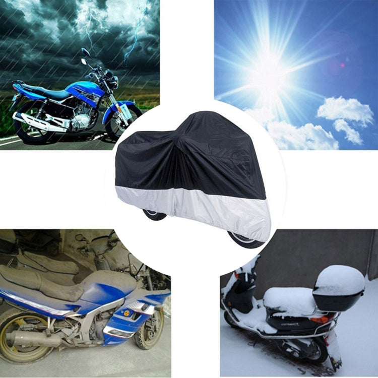 210D Oxford Cloth Motorcycle Electric Car Rainproof Dust-proof Cover, Size: XL (Silver) - Raincoat by PMC Jewellery | Online Shopping South Africa | PMC Jewellery | Buy Now Pay Later Mobicred