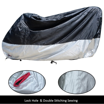 210D Oxford Cloth Motorcycle Electric Car Rainproof Dust-proof Cover, Size: XL (Silver) - Raincoat by PMC Jewellery | Online Shopping South Africa | PMC Jewellery | Buy Now Pay Later Mobicred