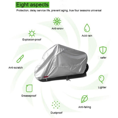 210D Oxford Cloth Motorcycle Electric Car Rainproof Dust-proof Cover, Size: XL (Silver) - Raincoat by PMC Jewellery | Online Shopping South Africa | PMC Jewellery | Buy Now Pay Later Mobicred