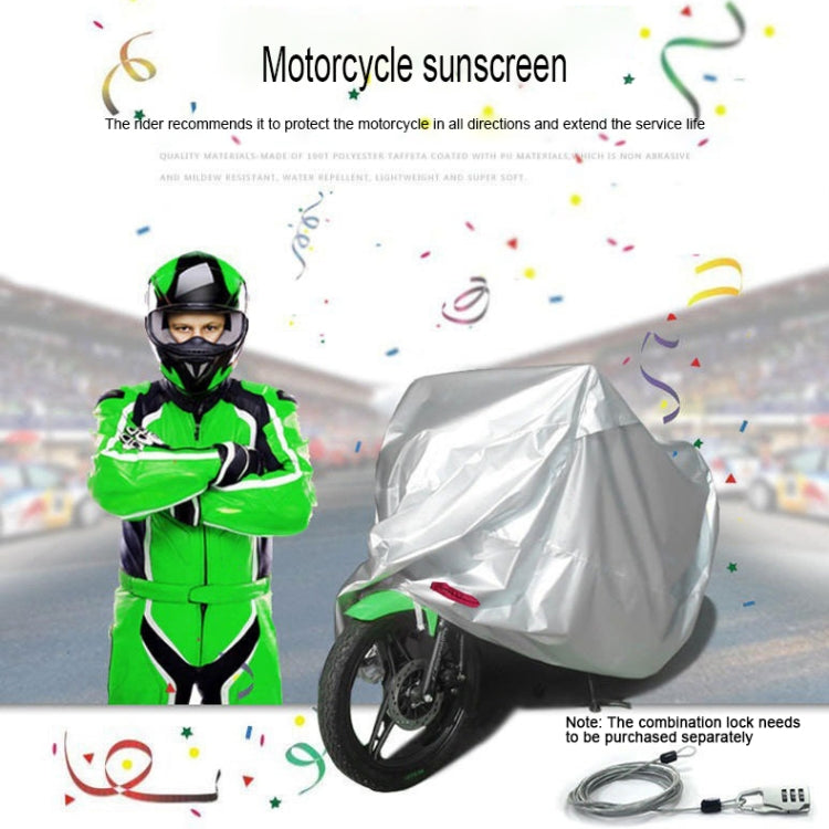 210D Oxford Cloth Motorcycle Electric Car Rainproof Dust-proof Cover, Size: XXXL (Black Silver) - Raincoat by PMC Jewellery | Online Shopping South Africa | PMC Jewellery | Buy Now Pay Later Mobicred