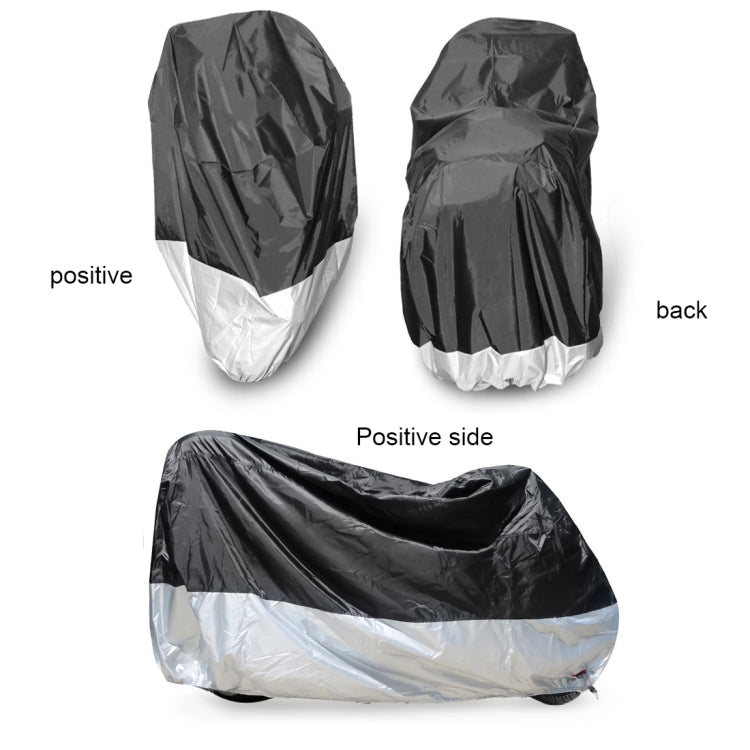 210D Oxford Cloth Motorcycle Electric Car Rainproof Dust-proof Cover, Size: XXXL (Silver) - Raincoat by PMC Jewellery | Online Shopping South Africa | PMC Jewellery | Buy Now Pay Later Mobicred