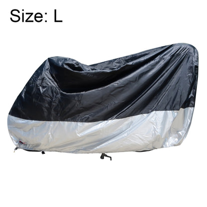 210D Oxford Cloth Motorcycle Electric Car Rainproof Dust-proof Cover, Size: L (Black Silver) - Raincoat by PMC Jewellery | Online Shopping South Africa | PMC Jewellery | Buy Now Pay Later Mobicred