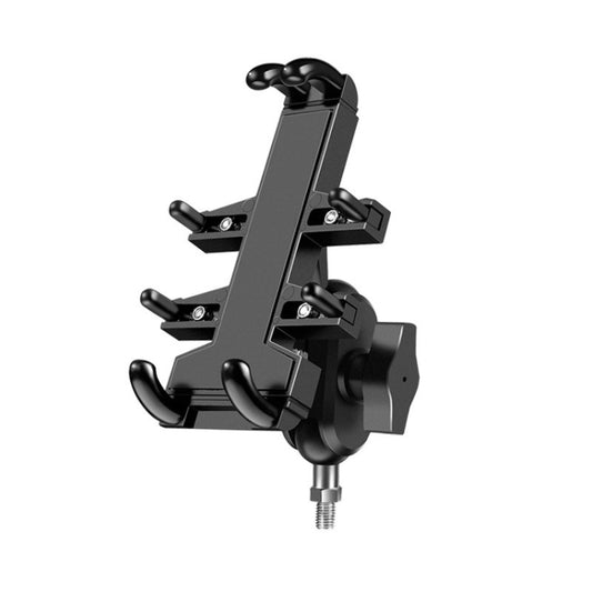 M10 Bolt Ball-Head Motorcycle Multi-function Eight-jaw Aluminum Phone Navigation Holder Bracket - Holder by PMC Jewellery | Online Shopping South Africa | PMC Jewellery | Buy Now Pay Later Mobicred