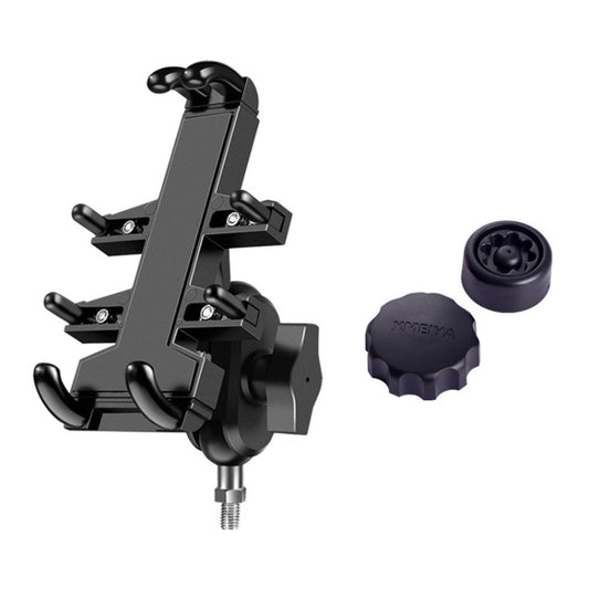 M10 Bolt Ball-Head Motorcycle Multi-function Eight-jaw Aluminum Phone Navigation Holder Bracket with Anti-theft Knobs - Holder by PMC Jewellery | Online Shopping South Africa | PMC Jewellery | Buy Now Pay Later Mobicred