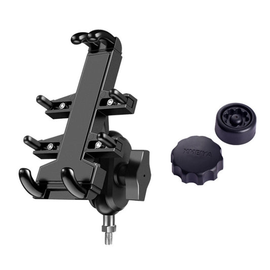 M8 Bolt Ball-Head Motorcycle Multi-function Eight-jaw Aluminum Phone Navigation Bracket with Anti-theft Knobs - Holder by PMC Jewellery | Online Shopping South Africa | PMC Jewellery | Buy Now Pay Later Mobicred