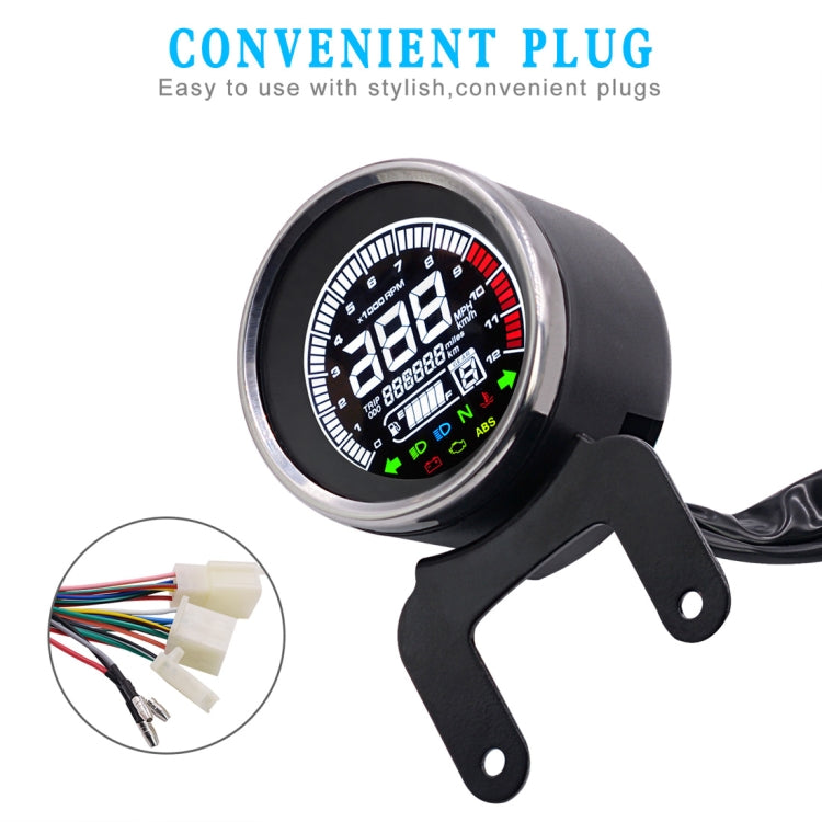 Universal Motorcycle Modified Multi-functional LED Digital Meter Indicator Light Tachometer Odometer Speedometer Oil Meter - Others by PMC Jewellery | Online Shopping South Africa | PMC Jewellery | Buy Now Pay Later Mobicred