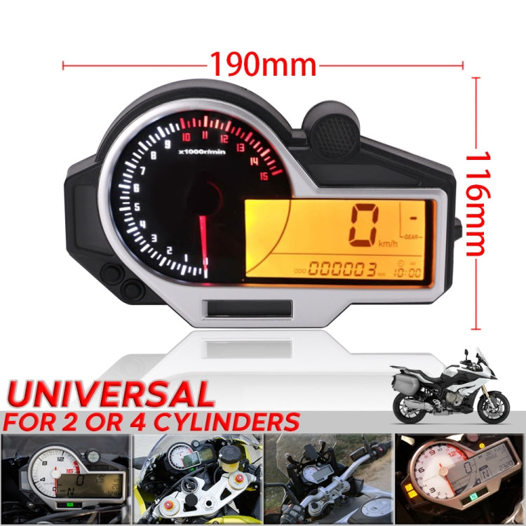 Speedpark Universal Motorcycle Instrument Colorful LED LCD N1-6 Speedometer Odometer Tachometer - Others by Speedpark | Online Shopping South Africa | PMC Jewellery | Buy Now Pay Later Mobicred