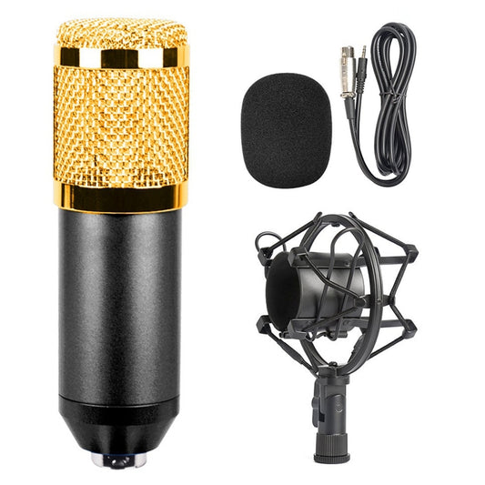 BM-800 3.5mm Studio Recording Wired Condenser Sound Microphone with Shock Mount, Compatible with PC / Mac for Live Broadcast Show, KTV, etc.(Black) - Microphone by PMC Jewellery | Online Shopping South Africa | PMC Jewellery | Buy Now Pay Later Mobicred