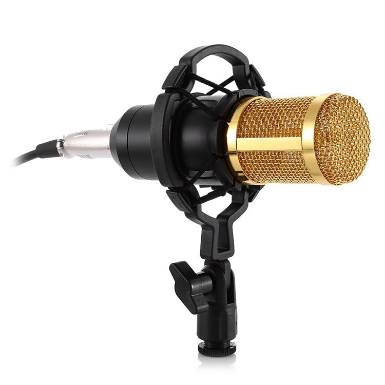 BM-800 3.5mm Studio Recording Wired Condenser Sound Microphone with Shock Mount, Compatible with PC / Mac for Live Broadcast Show, KTV, etc.(Black) - Microphone by PMC Jewellery | Online Shopping South Africa | PMC Jewellery | Buy Now Pay Later Mobicred