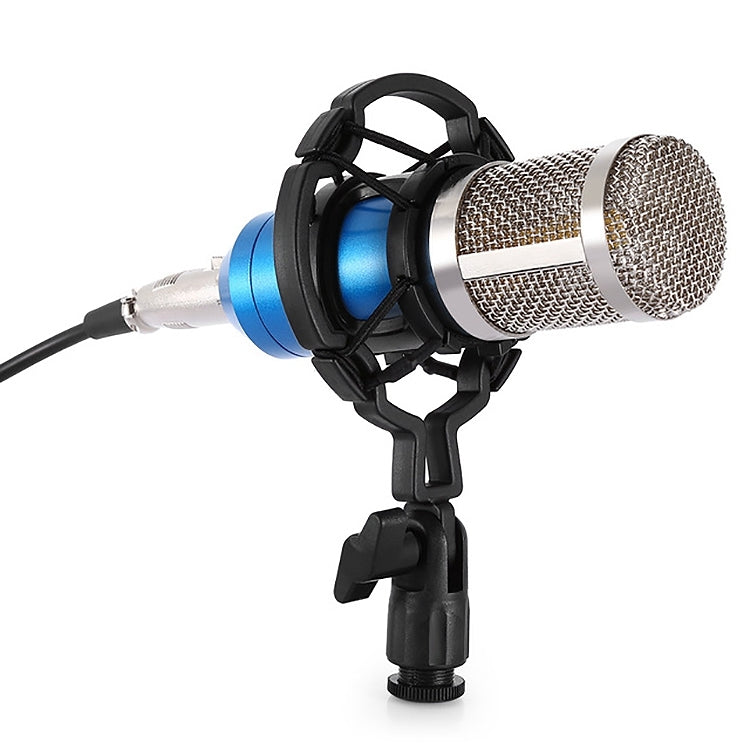 BM-800 3.5mm Studio Recording Wired Condenser Sound Microphone with Shock Mount, Compatible with PC / Mac for Live Broadcast Show, KTV, etc.(Blue) - Microphone by PMC Jewellery | Online Shopping South Africa | PMC Jewellery | Buy Now Pay Later Mobicred