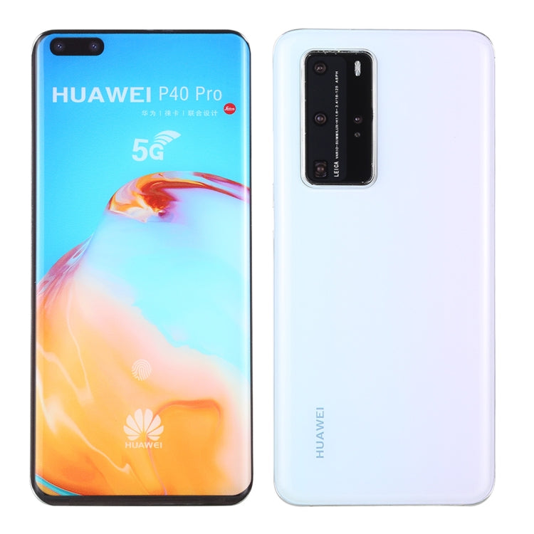 For Huawei P40 Pro 5G Color Screen Non-Working Fake Dummy Display Model (White) - For Huawei by PMC Jewellery | Online Shopping South Africa | PMC Jewellery | Buy Now Pay Later Mobicred