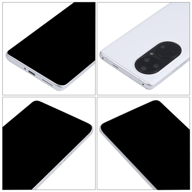 For Huawei P50 Pro Black Screen Non-Working Fake Dummy Display Model (White) - For Huawei by PMC Jewellery | Online Shopping South Africa | PMC Jewellery | Buy Now Pay Later Mobicred