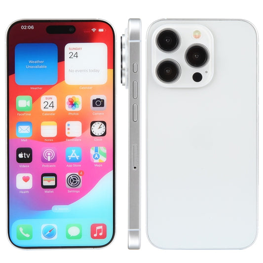 For iPhone 15 Pro Color Screen Non-Working Fake Dummy Display Model (White) - For iPhone & iPad by PMC Jewellery | Online Shopping South Africa | PMC Jewellery