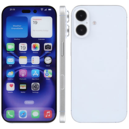 For iPhone 16 Plus Color Screen Non-Working Fake Dummy Display Model (White) - For iPhone & iPad by PMC Jewellery | Online Shopping South Africa | PMC Jewellery | Buy Now Pay Later Mobicred