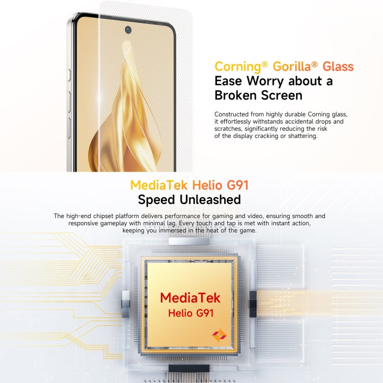 Ulefone Note 18 Pro, 6GB+256GB, Face ID & Side Fingerprint, 6.78 inch Android 14 MediaTek Helio G91 MTK6769 Octa Core, Network: 4G, Dual SIM, OTG, NFC (Moonlit White) - Ulefone by Ulefone | Online Shopping South Africa | PMC Jewellery | Buy Now Pay Later Mobicred