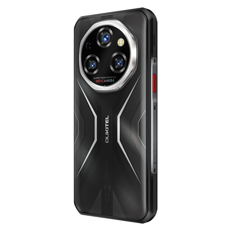 Oukitel WP55 5G Rugged Phone, 12GB+256GB, 108MP Camera, Fingerprint Identification, 6.6 inch Android 15 MediaTek Dimensity 7025 Octa Core, NFC, OTG, Network: 5G (Black) - free shipping - PMC TechLife - Order now!