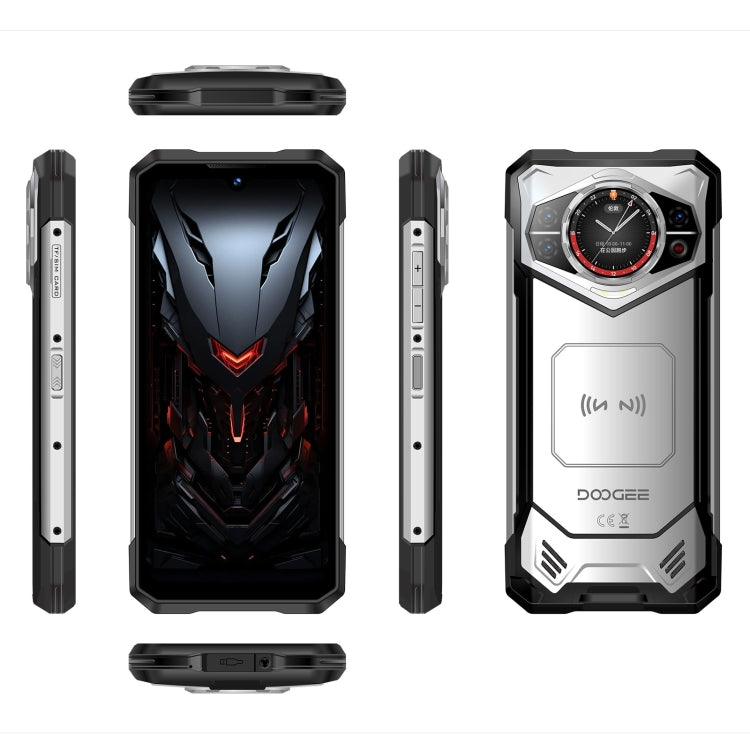 DOOGEE S200 Rugged Phone, 12GB+256GB, Side Fingerprint, 6.72 inch Android 14 Dimensity 7050 Octa Core 2.6GHz, Network: 5G, OTG, NFC (Silver) - DOOGEE by DOOGEE | Online Shopping South Africa | PMC Jewellery | Buy Now Pay Later Mobicred