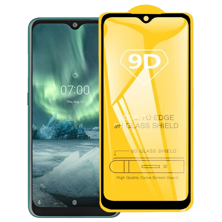 For Nokia 7.2 9D Full Glue Full Screen Tempered Glass Film - Nokia Tempered Glass by PMC Jewellery | Online Shopping South Africa | PMC Jewellery | Buy Now Pay Later Mobicred