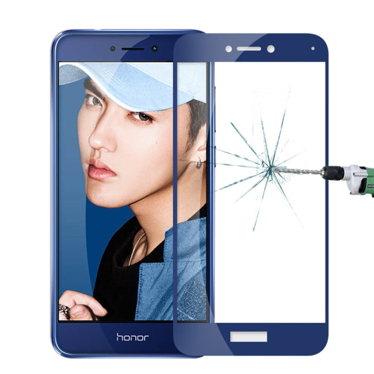 MOFI Huawei Honor 8 Youth Editon 0.3mm 9H Hardness 2.5D Explosion-proof Full Screen Tempered Glass Screen Film(Blue) - Honor Tempered Glass by MOFI | Online Shopping South Africa | PMC Jewellery