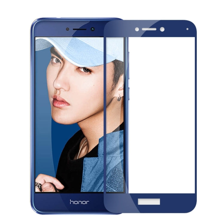 MOFI Huawei Honor 8 Youth Editon 0.3mm 9H Hardness 2.5D Explosion-proof Full Screen Tempered Glass Screen Film(Blue) - Honor Tempered Glass by MOFI | Online Shopping South Africa | PMC Jewellery