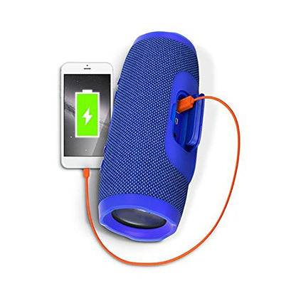 Charge3 Life Waterproof Bluetooth Stereo Speaker, Built-in MIC, Support Hands-free Calls & TF Card & AUX IN & Power Bank(Blue) - Waterproof Speaker by PMC Jewellery | Online Shopping South Africa | PMC Jewellery | Buy Now Pay Later Mobicred