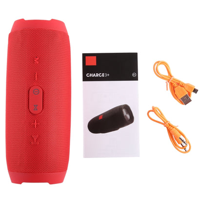 Charge3 Life Waterproof Bluetooth Stereo Speaker, Built-in MIC, Support Hands-free Calls & TF Card & AUX IN & Power Bank(Red) - Waterproof Speaker by PMC Jewellery | Online Shopping South Africa | PMC Jewellery | Buy Now Pay Later Mobicred