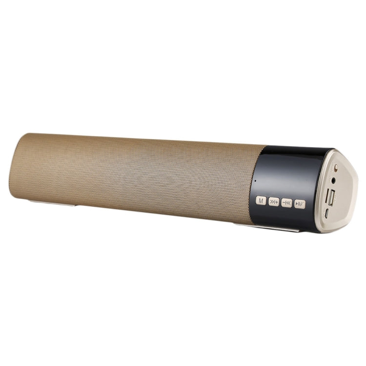 B28S New Big Bluetooth V3.0+EDR Stereo Speaker with LCD Display, Built-in MIC, Support Hands-free Calls & TF Card & AUX IN, Bluetooth Distance: 10m(Gold) - Desktop Speaker by PMC Jewellery | Online Shopping South Africa | PMC Jewellery | Buy Now Pay Later Mobicred