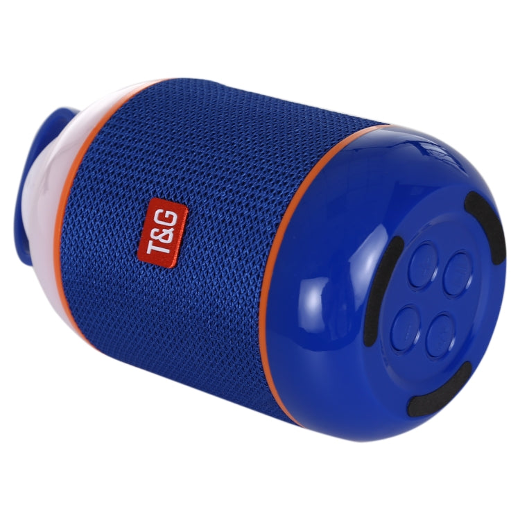 T&G TG605 Portable Stereo Wireless Bluetooth V5.0 Speaker, Built-in Mic, Support Hands-free Calls & TF Card & U Disk & AUX Audio & FM(Blue) - Desktop Speaker by T&G | Online Shopping South Africa | PMC Jewellery | Buy Now Pay Later Mobicred