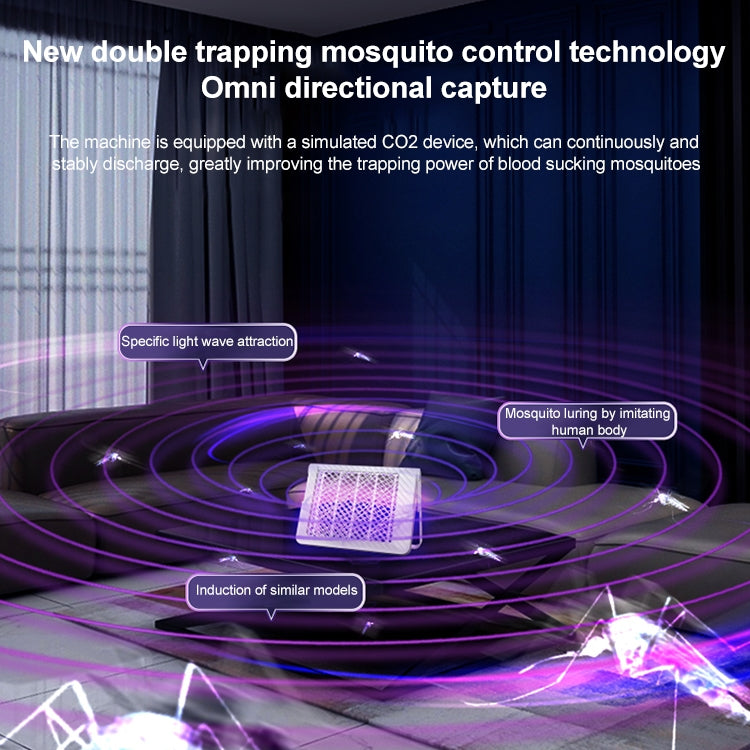 XQN-828 Foldable Electric Shock Mosquito Killer Lamp (White) - Repellents by PMC TechLife | Online Shopping South Africa | PMC TechLife | Buy Now Pay Later Mobicred