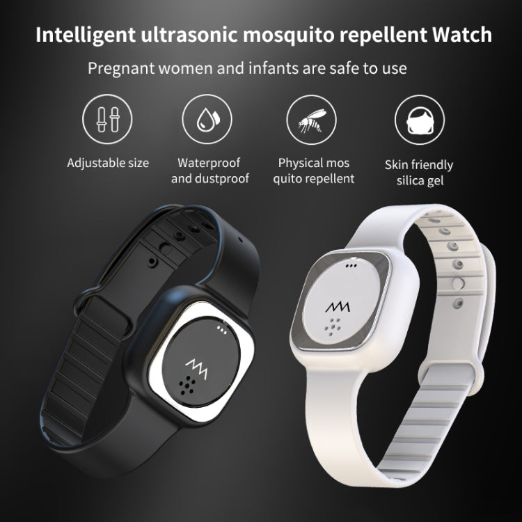 F8 Outdoor Silica Gel Mosquito Repellent Wristband(Black) - Repellent Wristband by PMC Jewellery | Online Shopping South Africa | PMC Jewellery | Buy Now Pay Later Mobicred