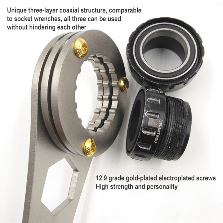 BIKERSAY GK-BB01 Bike Multi-Function Wrench Shaft Removal Tool BBR60 MT800 BB9000 - Maintenance tools by BIKERSAY | Online Shopping South Africa | PMc TechLife | Buy Now Pay Later Mobicred