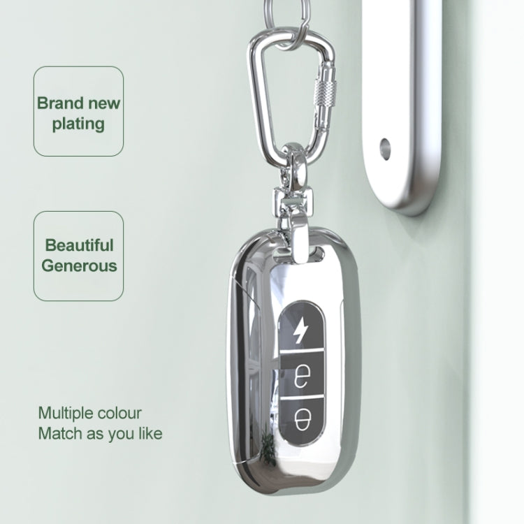 Electric Vehicle Key Electroplated TPU Case For AIMA C (Green) - Car Key Cases by PMC Jewellery | Online Shopping South Africa | PMC Jewellery | Buy Now Pay Later Mobicred