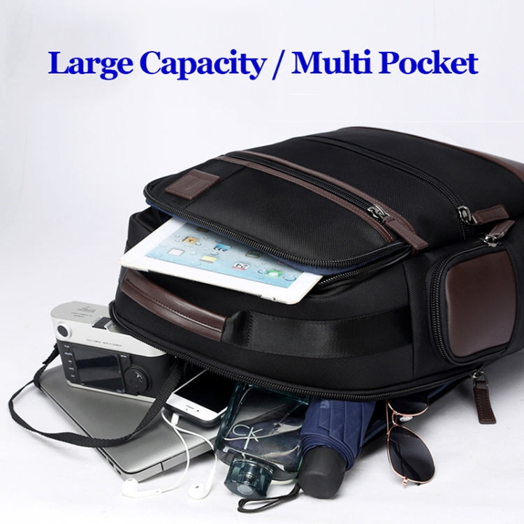 Bopai 751-007291 Business Anti-theft Waterproof Large Capacity Double Shoulder Bag,with USB Charging Port, Size: 34x19x43.5cm (Black) - 15 inch by Bopai | Online Shopping South Africa | PMC Jewellery | Buy Now Pay Later Mobicred