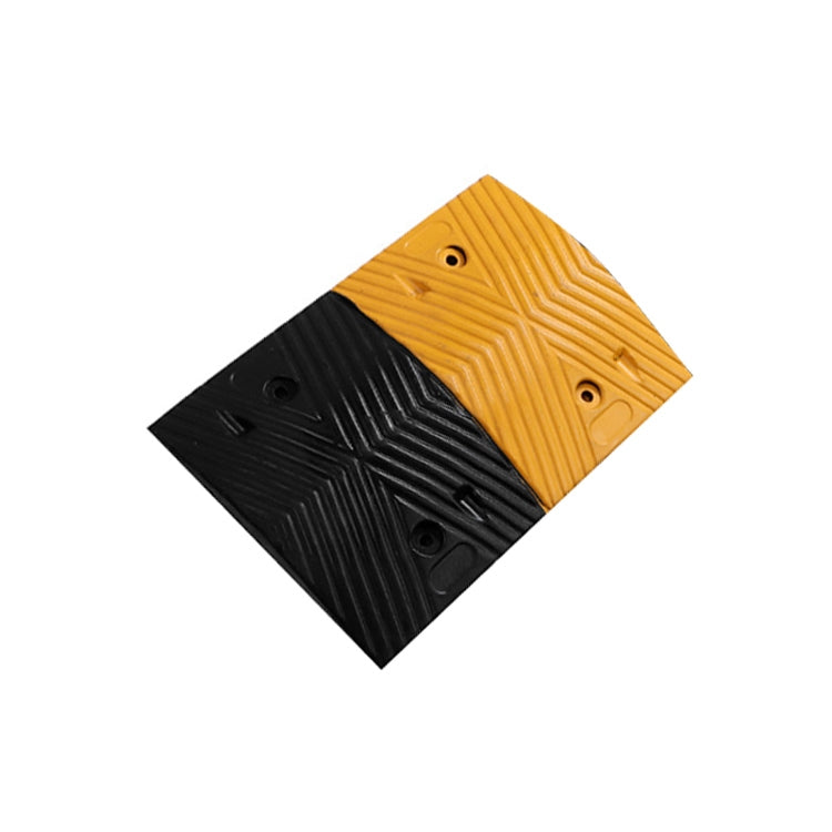 Trapezoidal Two-in-one Herringbone Rubber Speed Bump, Size: 50x35x5cm - Speed Bumps by PMC Jewellery | Online Shopping South Africa | PMC Jewellery