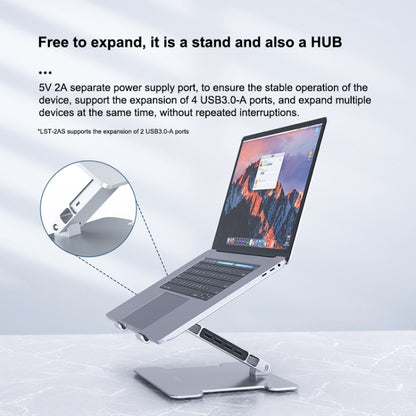 ORICO LST-4A Multi-function Aluminum Alloy Laptop Notebook Heightening Folding Stand Holder - Laptop Stand by ORICO | Online Shopping South Africa | PMC Jewellery | Buy Now Pay Later Mobicred