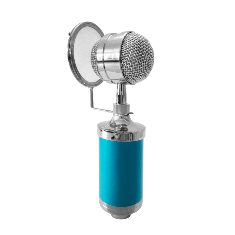 3000 Home KTV Mic Condenser Sound Recording Microphone with Shock Mount & Pop Filter for PC & Laptop, 3.5mm Earphone Port, Cable Length: 2.5m(Blue) - Microphone by PMC Jewellery | Online Shopping South Africa | PMC Jewellery | Buy Now Pay Later Mobicred