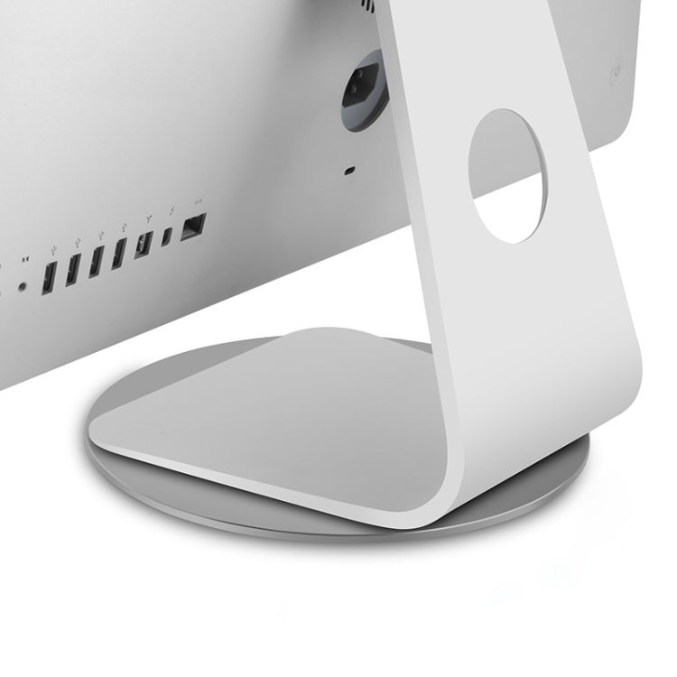 AP-5M iMac Computer Monitor Aluminum Alloy Base 360 Degree Rotatable Chassis Support Holder (Silver) - MacBook Holder by PMC Jewellery | Online Shopping South Africa | PMC Jewellery | Buy Now Pay Later Mobicred