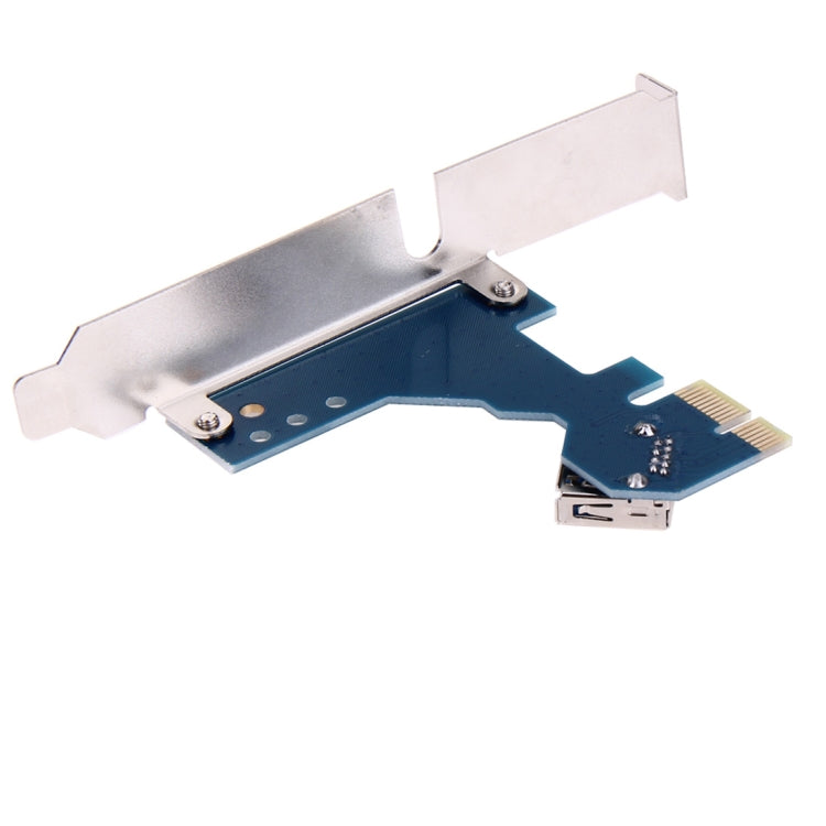 PCI-E 1 to 3 PCI Express 1 Slots Riser Card 3 PCI-E Slot Adapter PCI-E Port Multiplier Card with 60cm USB Cable(Blue) -  by PMC Jewellery | Online Shopping South Africa | PMC Jewellery | Buy Now Pay Later Mobicred