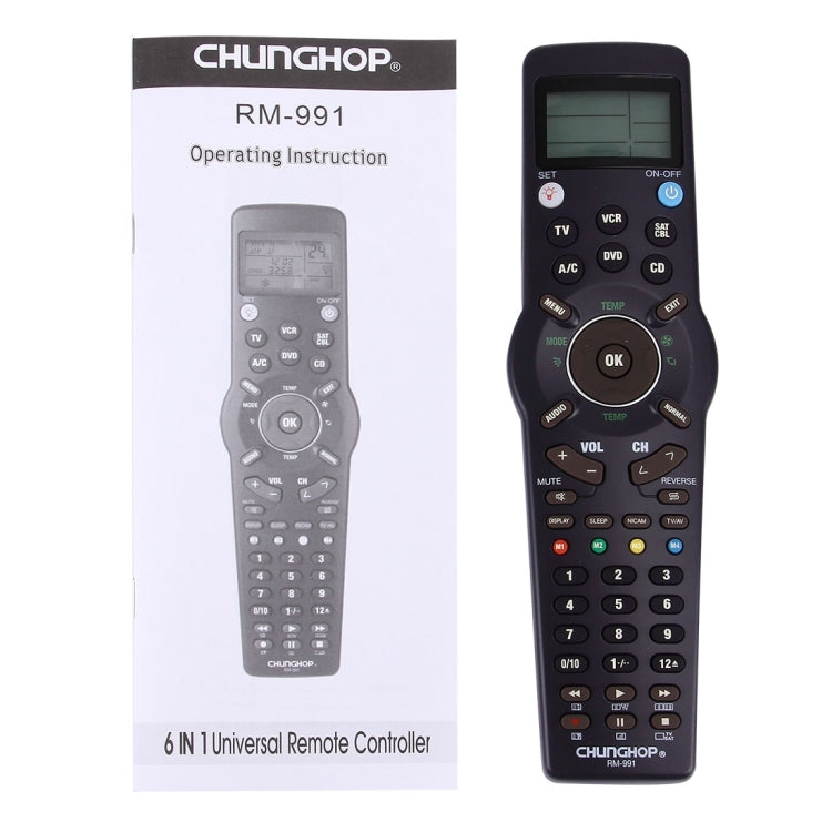 CHUNGHOP RM-L991 Universal LCD Remote Controller with Learning Function for TV VCR SAT CBL DVD CD A/C - Universal by CHUNGHOP | Online Shopping South Africa | PMC TechLife | Buy Now Pay Later Mobicred