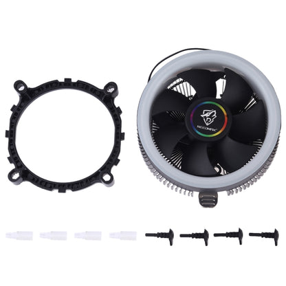 3 Pin Computer Components Chassis Fan Host Silent Cooling Fan with RGB Color Light for Intel: 1775 1366 1150 1151 1155 1156 (AMD: 754 939 AM2 AM2+ AM3 AM3+) - Fan Cooling by PMC Jewellery | Online Shopping South Africa | PMC Jewellery | Buy Now Pay Later Mobicred