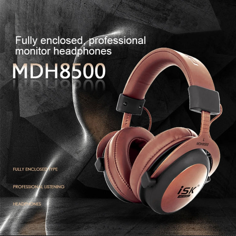 ISK MDH8500 Fully Enclosed Dynamic Stereo Monitor Wired Headset Noise Canceling Studio Headphone - Multimedia Headset by PMC Jewellery | Online Shopping South Africa | PMC Jewellery